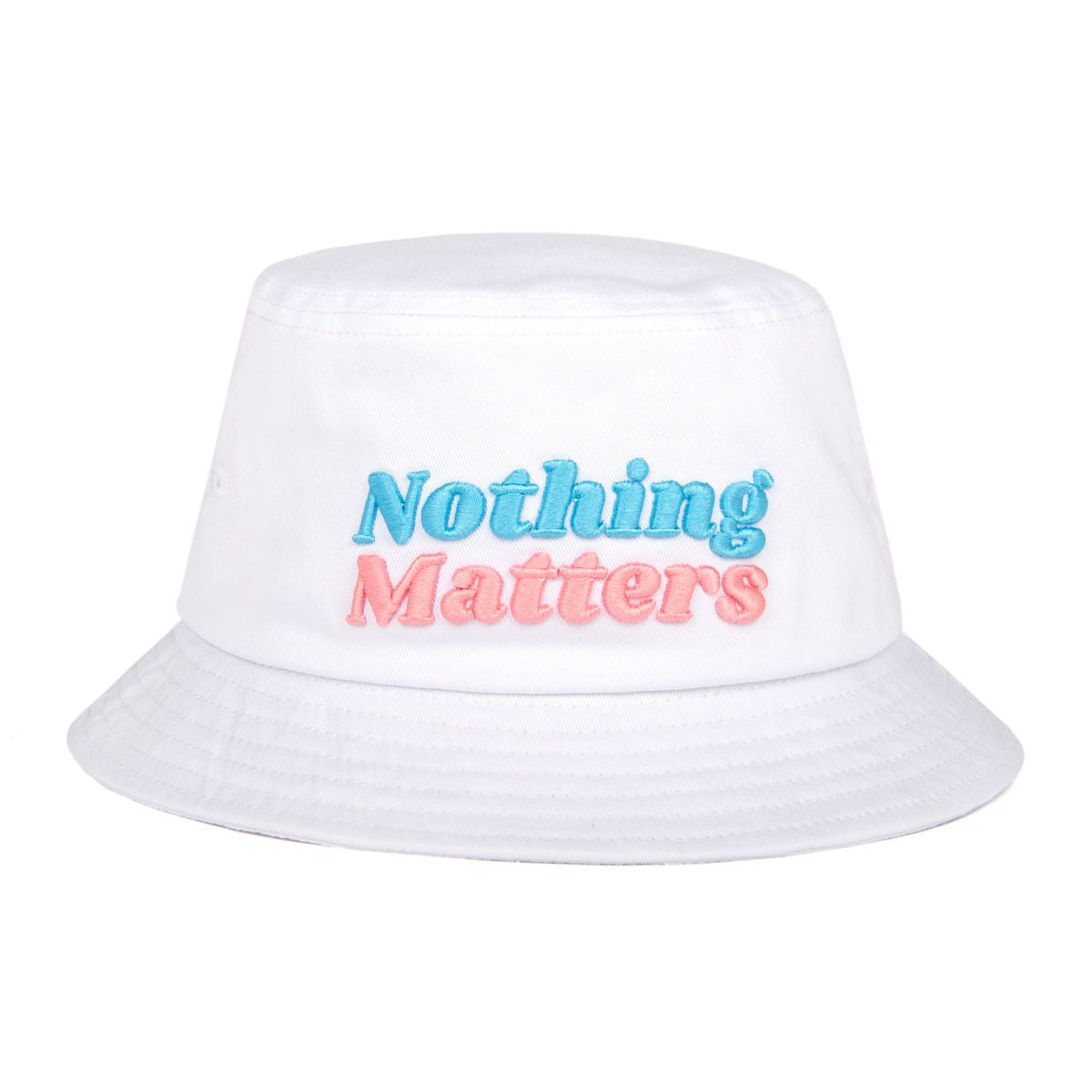 Nothing Matters Bucket Hat-Hats-PlanBri Uncut-White-One Size-Barstool Sports