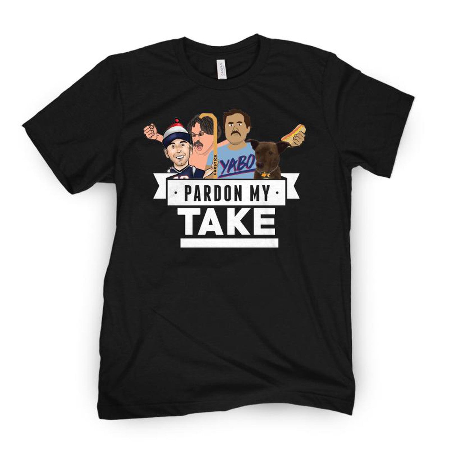 Pardon My Take Tee-T-Shirts-Pardon My Take-Black-S-Barstool Sports