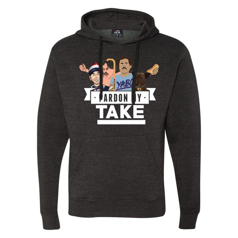 Pardon My Take Hoodie-Hoodies-Pardon My Take-Charcoal-S-Barstool Sports