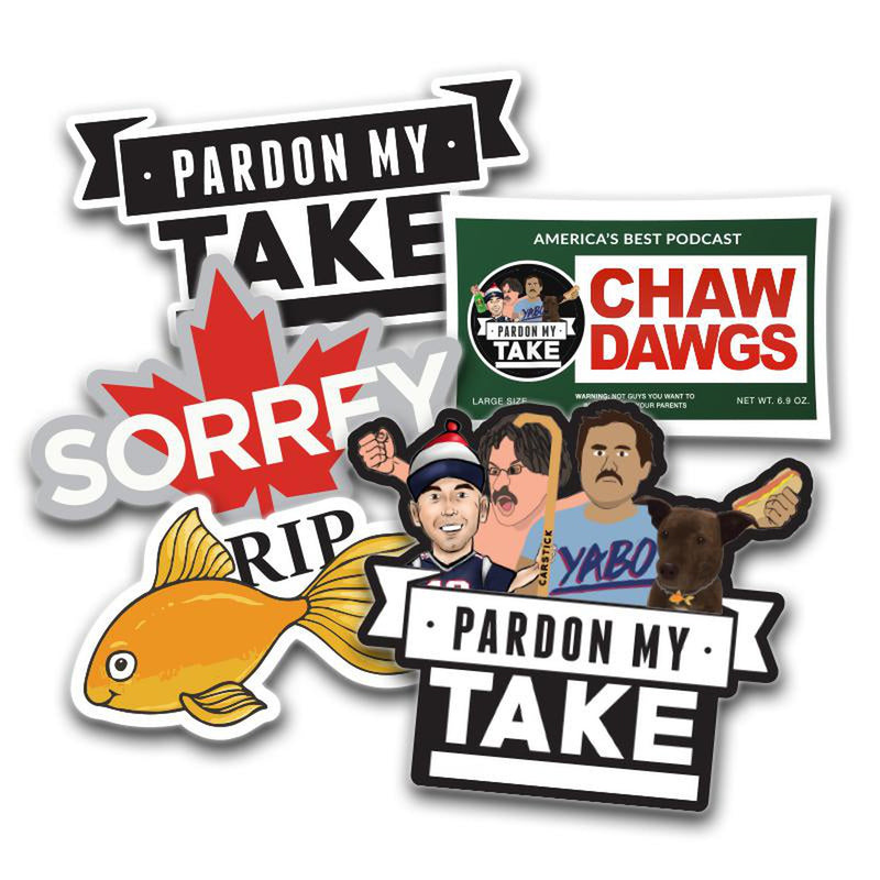 Pardon My Take Sticker Pack-Stickers-Pardon My Take-One Size-Barstool Sports