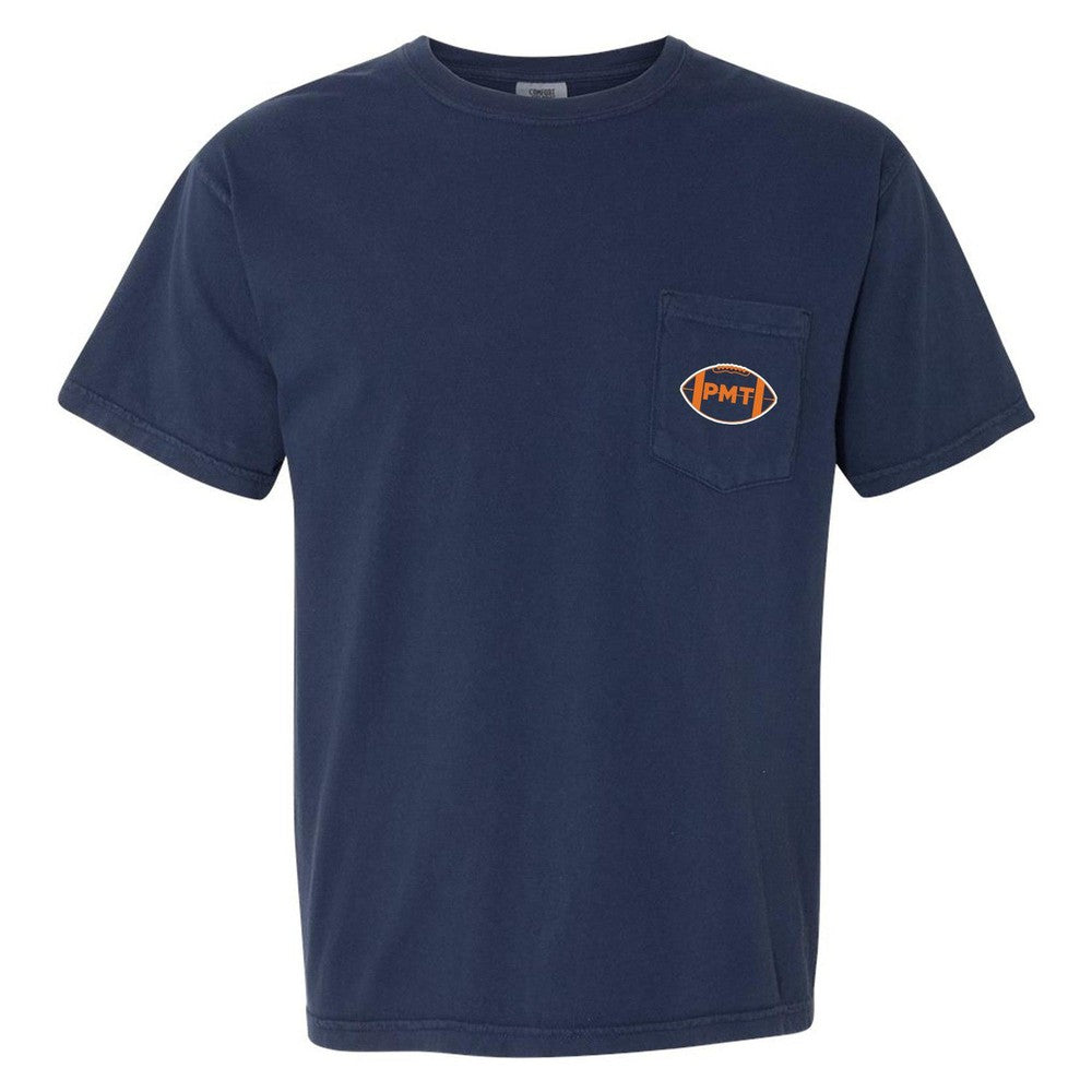 PMT Football Pocket Tee-T-Shirts-Pardon My Take-Navy-S-Barstool Sports