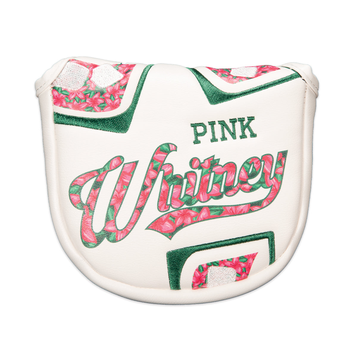 Pink Whitney Flowers Mallet Putter Cover-Golf Accessories-Pink Whitney-White-One Size-Barstool Sports