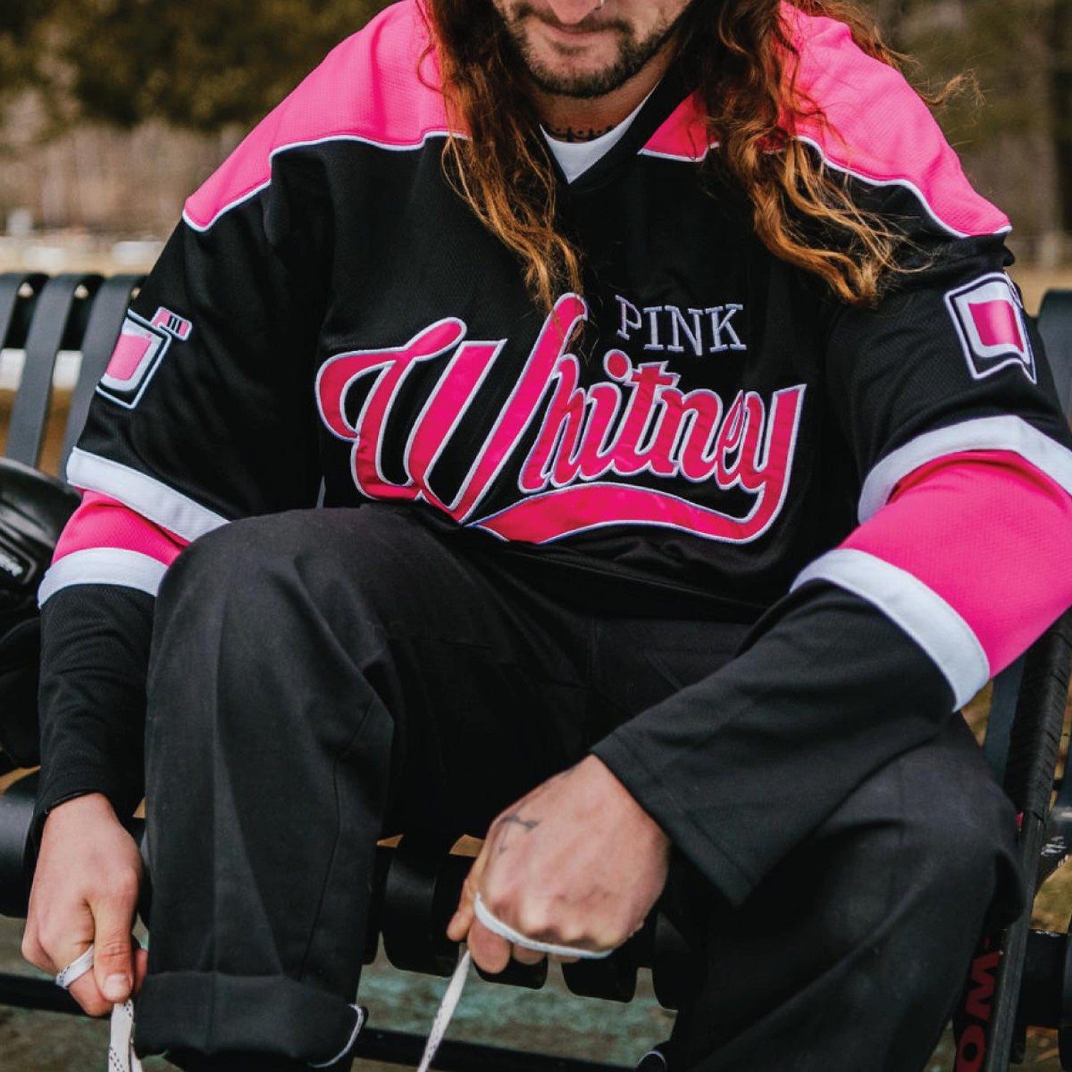 Pink Whitney Authentic Hockey Jersey