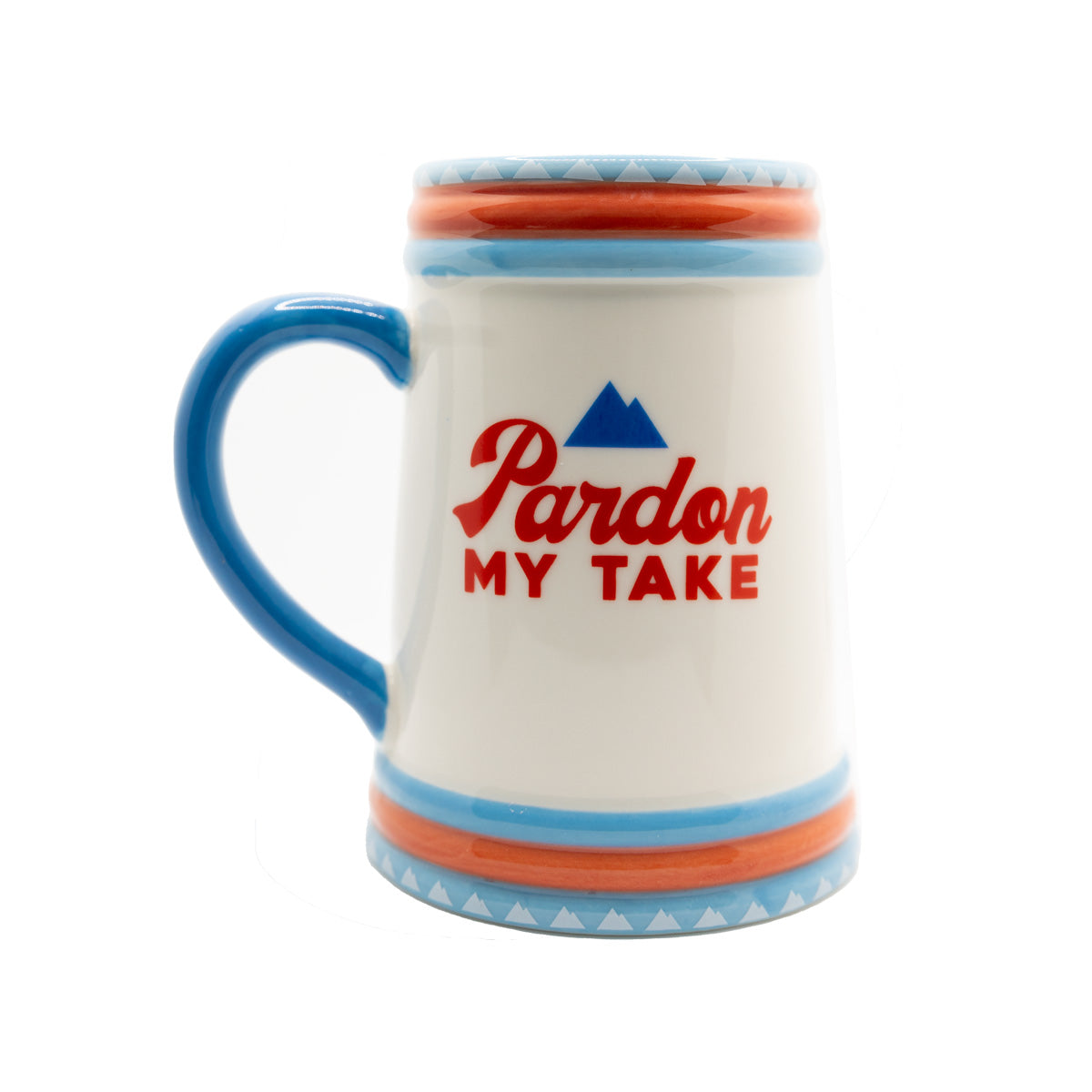 Coors x Pardon My Take Ceramic Beer Mug Stein-Drinkware-Pardon My Take-Cream-One Size-Barstool Sports