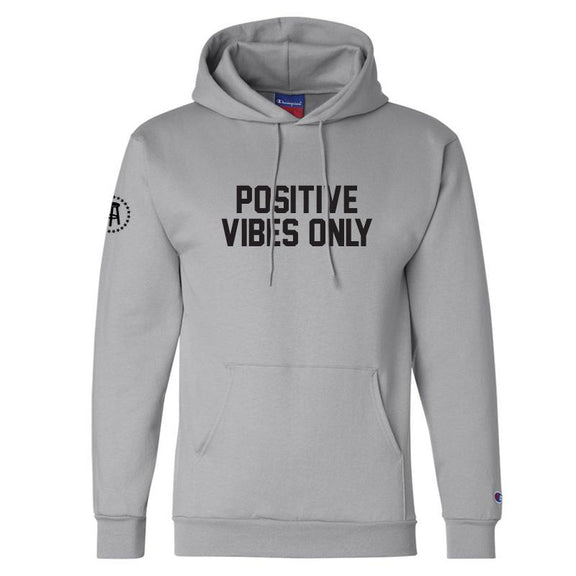 Positive Vibes Only Hoodie (Grey)-Hoodies & Sweatshirts-Barstool Sports-Grey-S-Barstool Sports