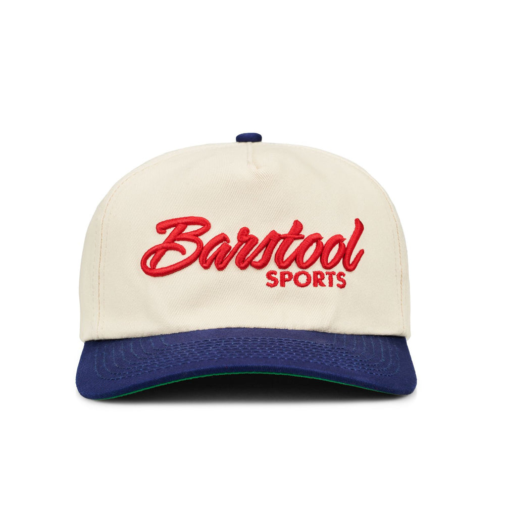Barstool Sports Script Retro Snapback Hat-Hats-Barstool Sports-Red-One Size-Barstool Sports