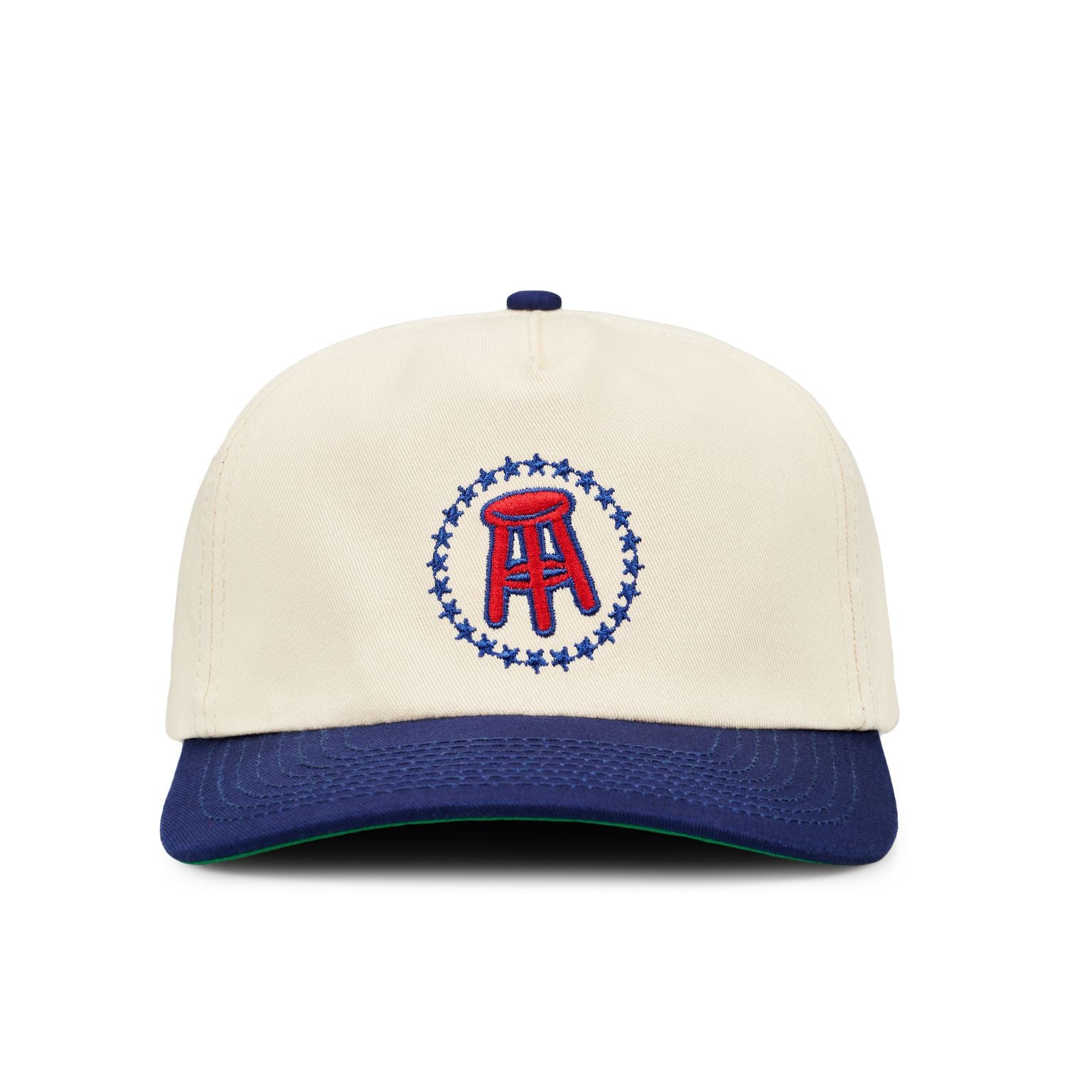 Barstool Logo Retro Snapback Hat-Hats-Barstool Sports-One Size-White-Barstool Sports