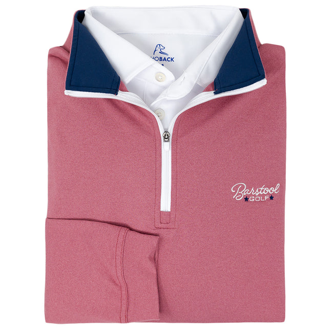 Rhoback x Barstool Golf "The Rooster" Quarter Zip-Pullovers-Fore Play-Barstool Sports