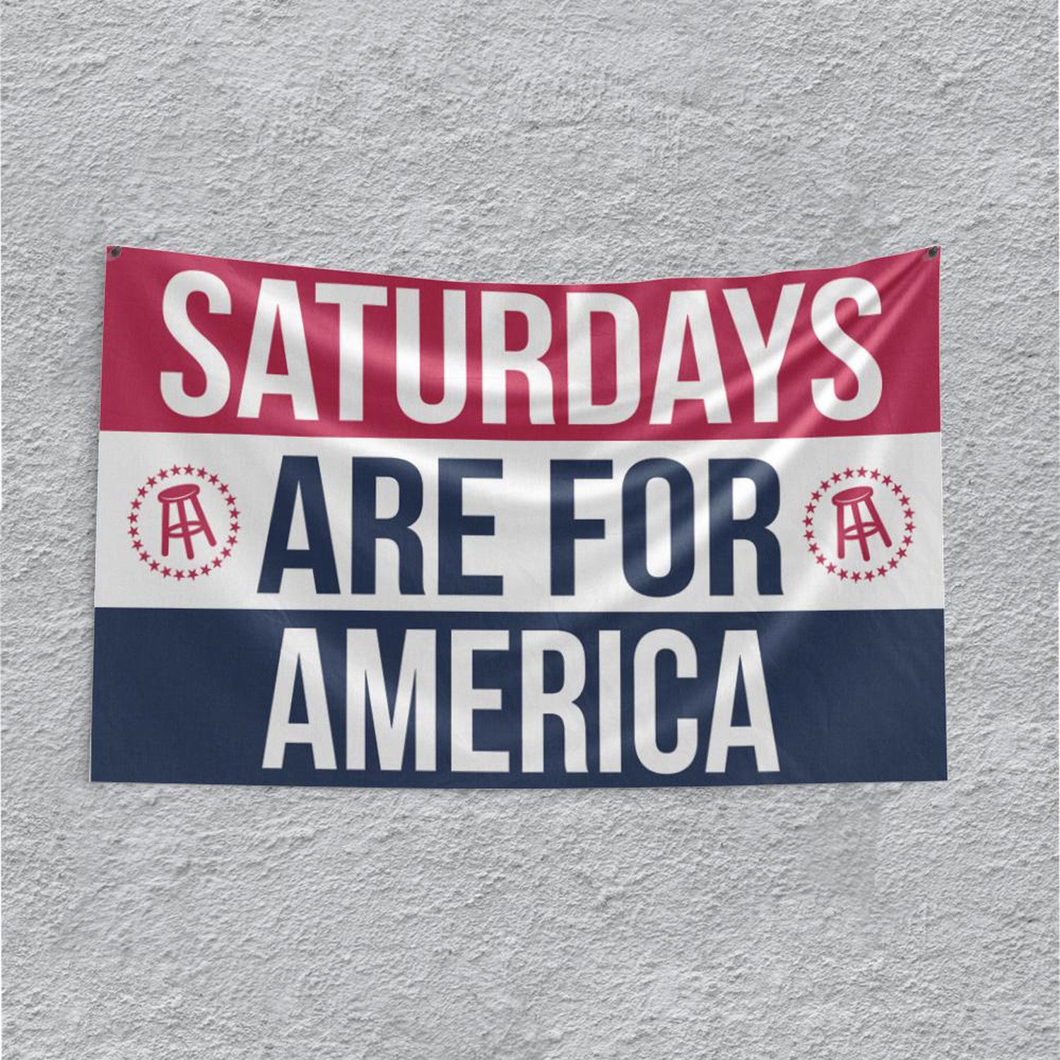 Limited Edition - Saturdays Are for America Flag-Flags-SAFTB-One Size-Blue-Barstool Sports