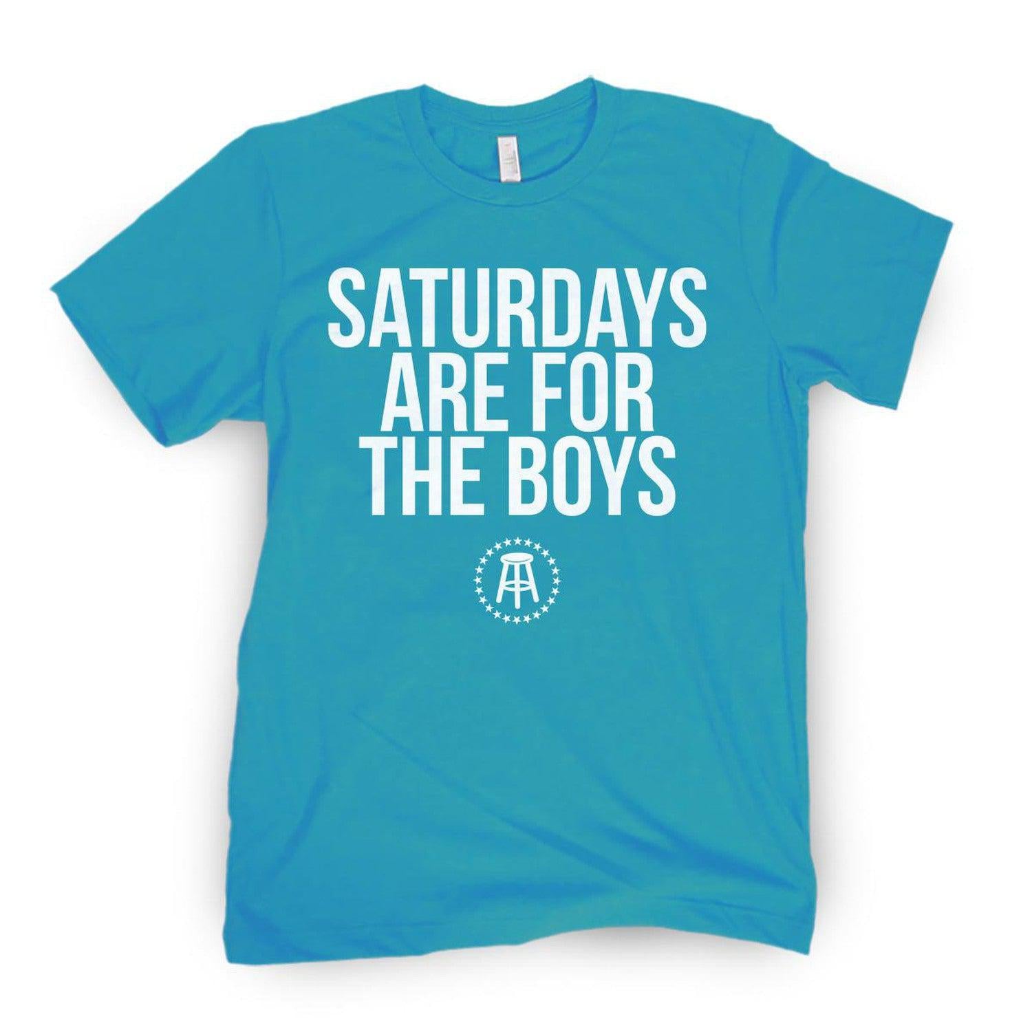 Saturdays Are For The Boys Tee-T-Shirts-SAFTB-Teal-S-Barstool Sports
