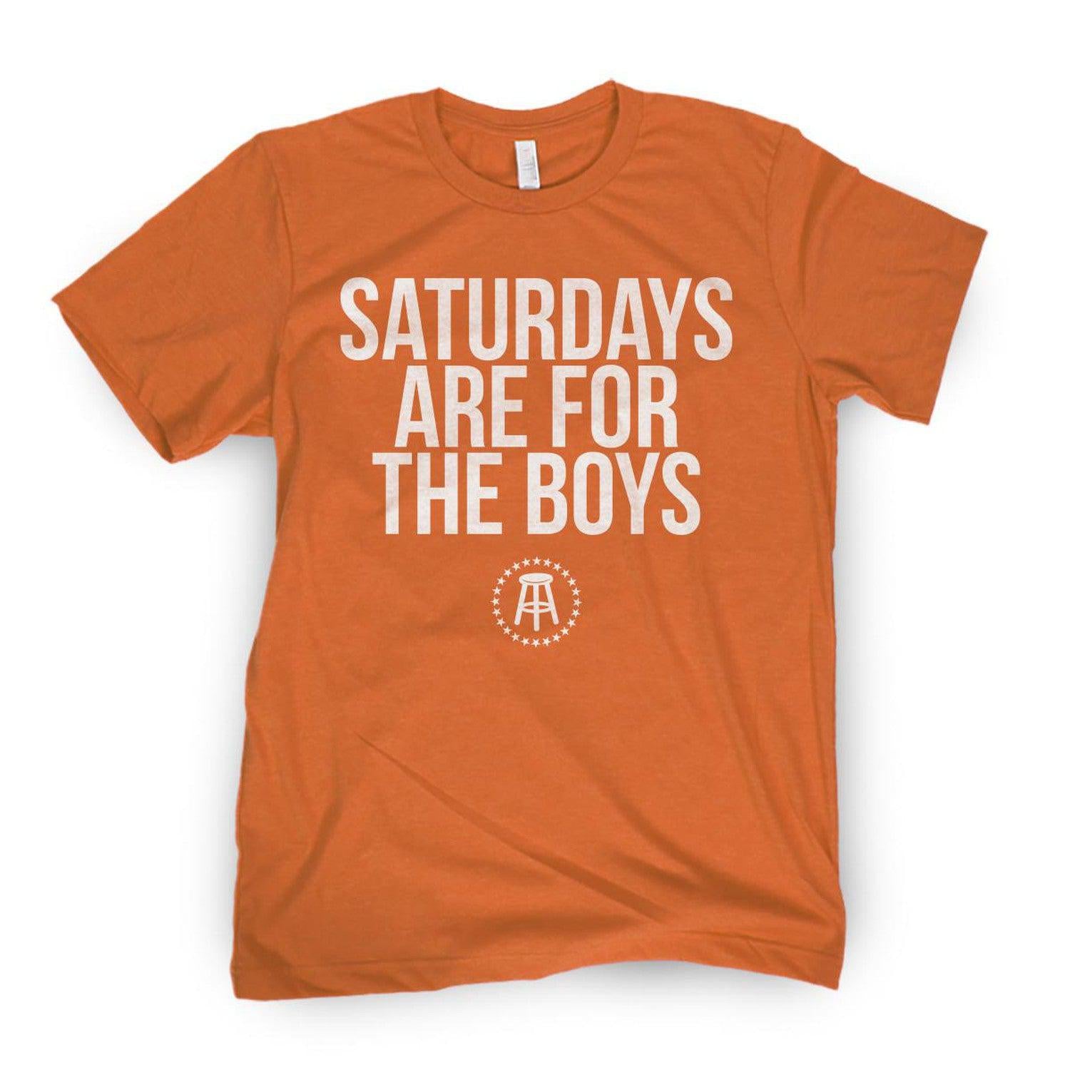 Saturdays Are For The Boys Tee-T-Shirts-SAFTB-Orange-S-Barstool Sports