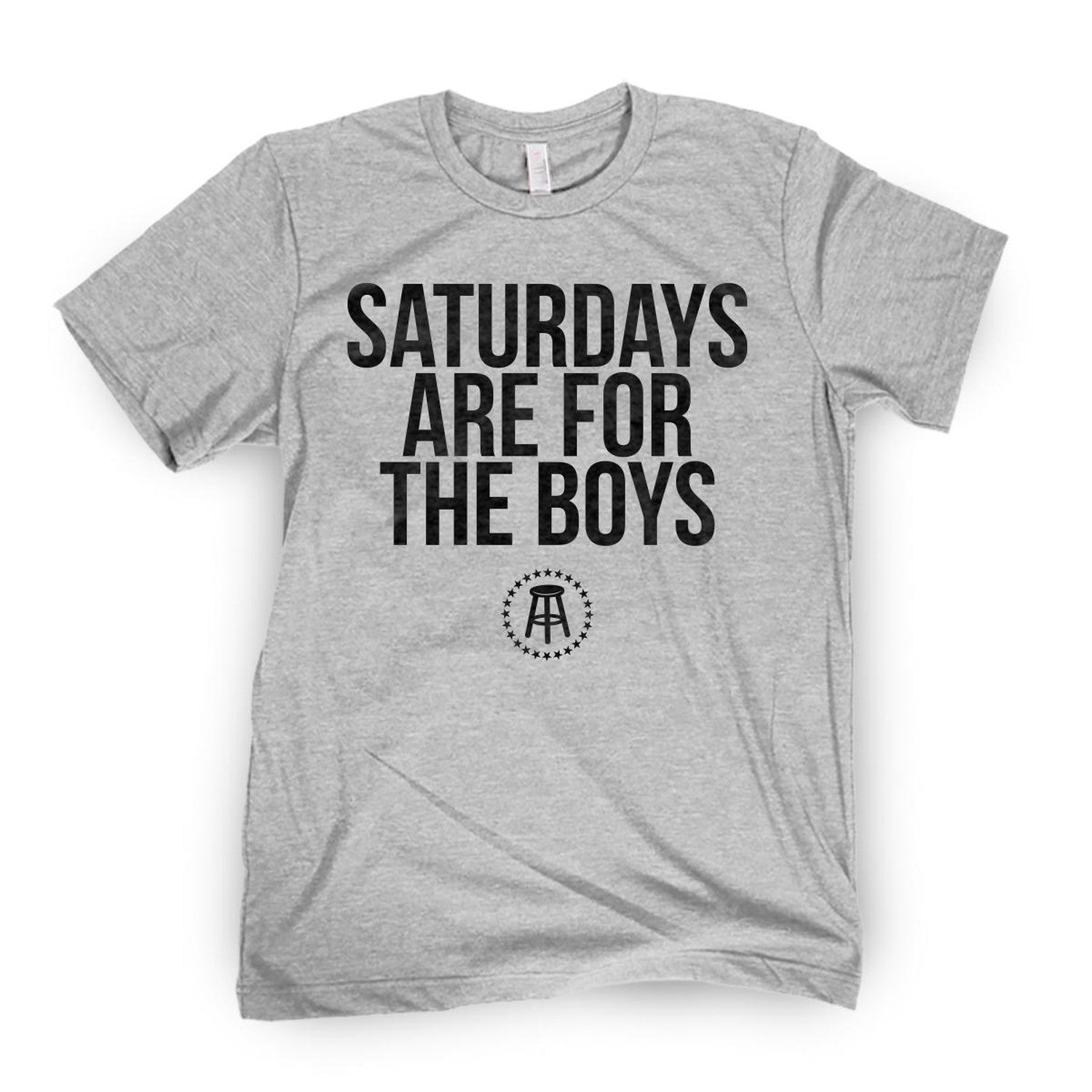 Saturdays Are For The Boys Tee-T-Shirts-SAFTB-Grey-S-Barstool Sports