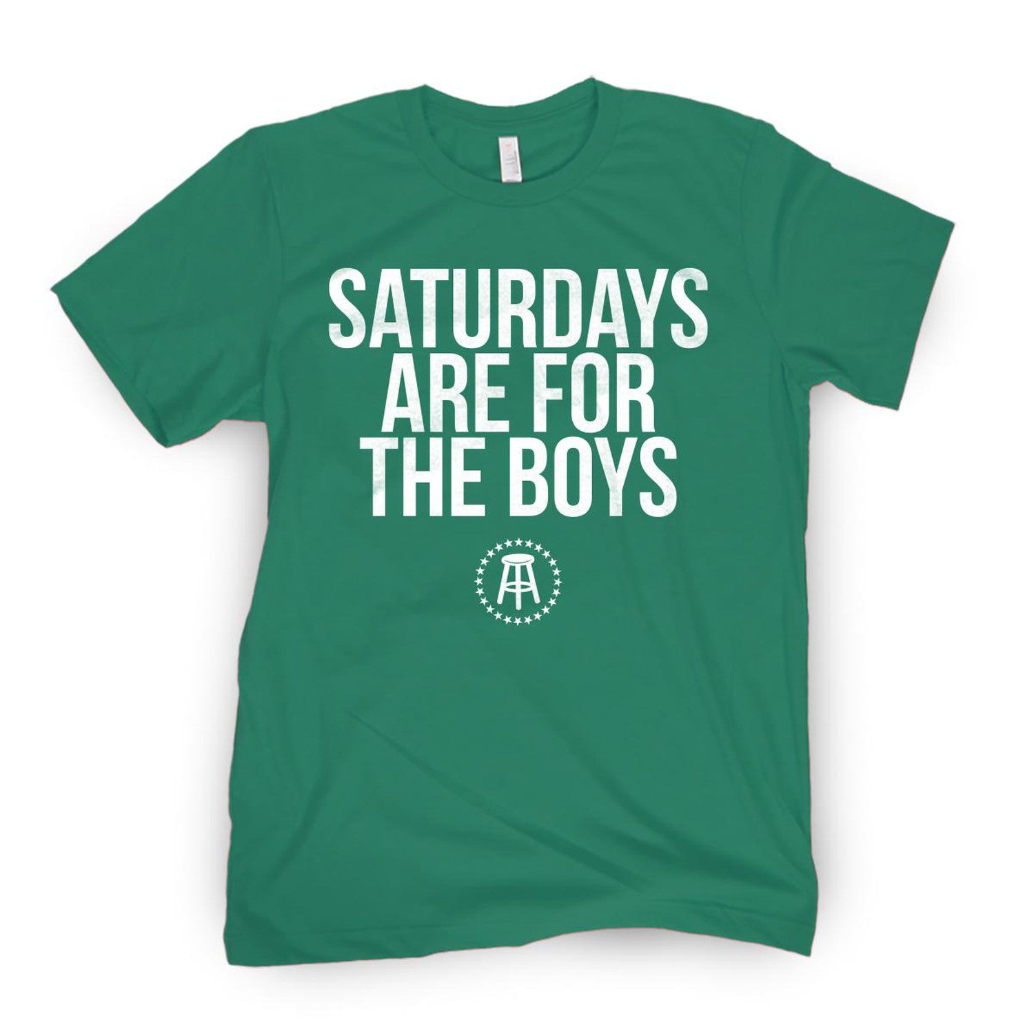 Saturdays Are For The Boys Tee-T-Shirts-SAFTB-Green-S-Barstool Sports