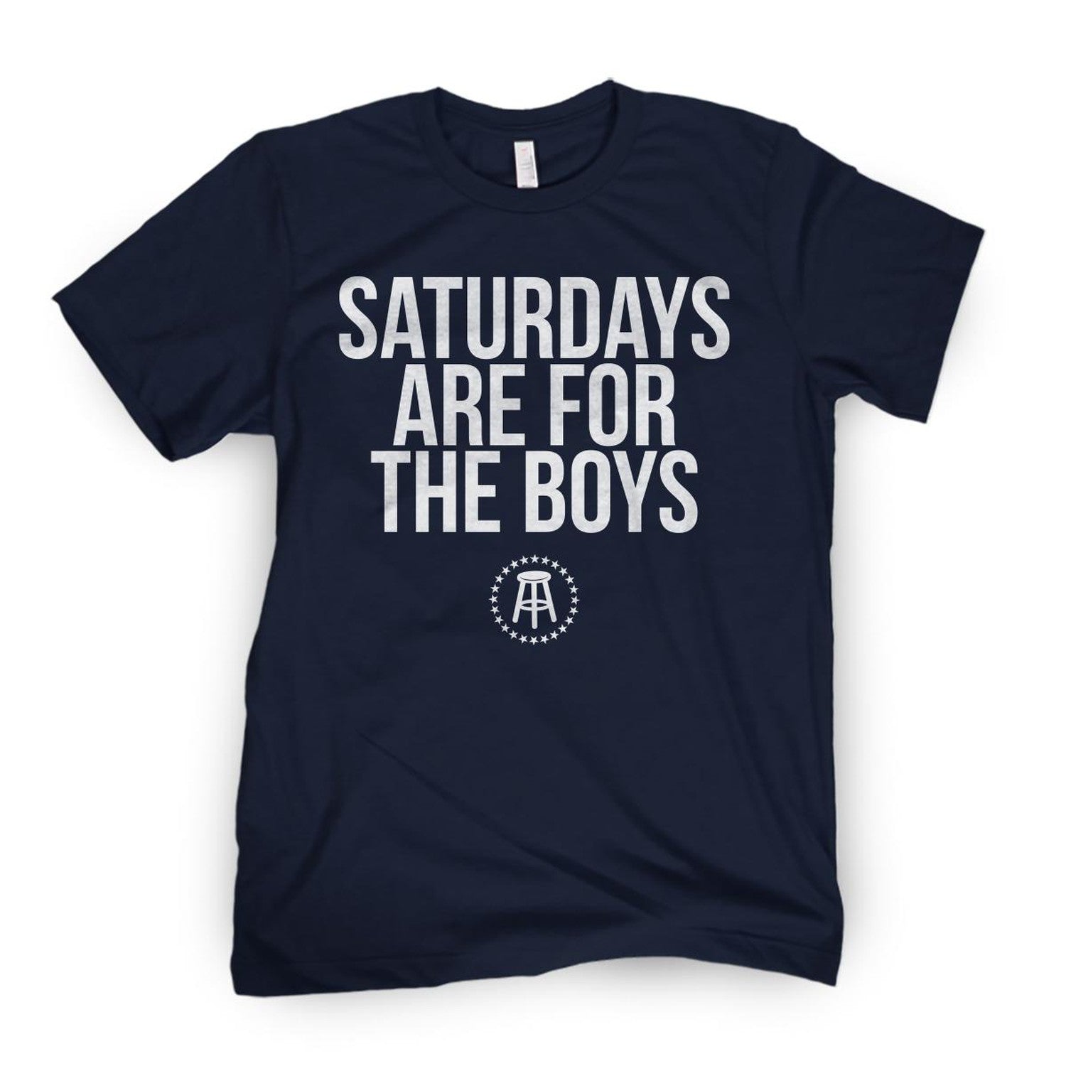 Saturdays Are For The Boys Tee-T-Shirts-SAFTB-Navy-S-Barstool Sports