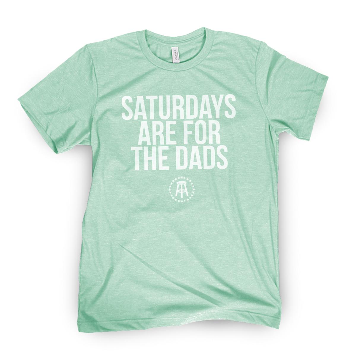 Saturdays Are For The Dads II Tee-T-Shirts-SAFTB-Mint Green-S-Barstool Sports