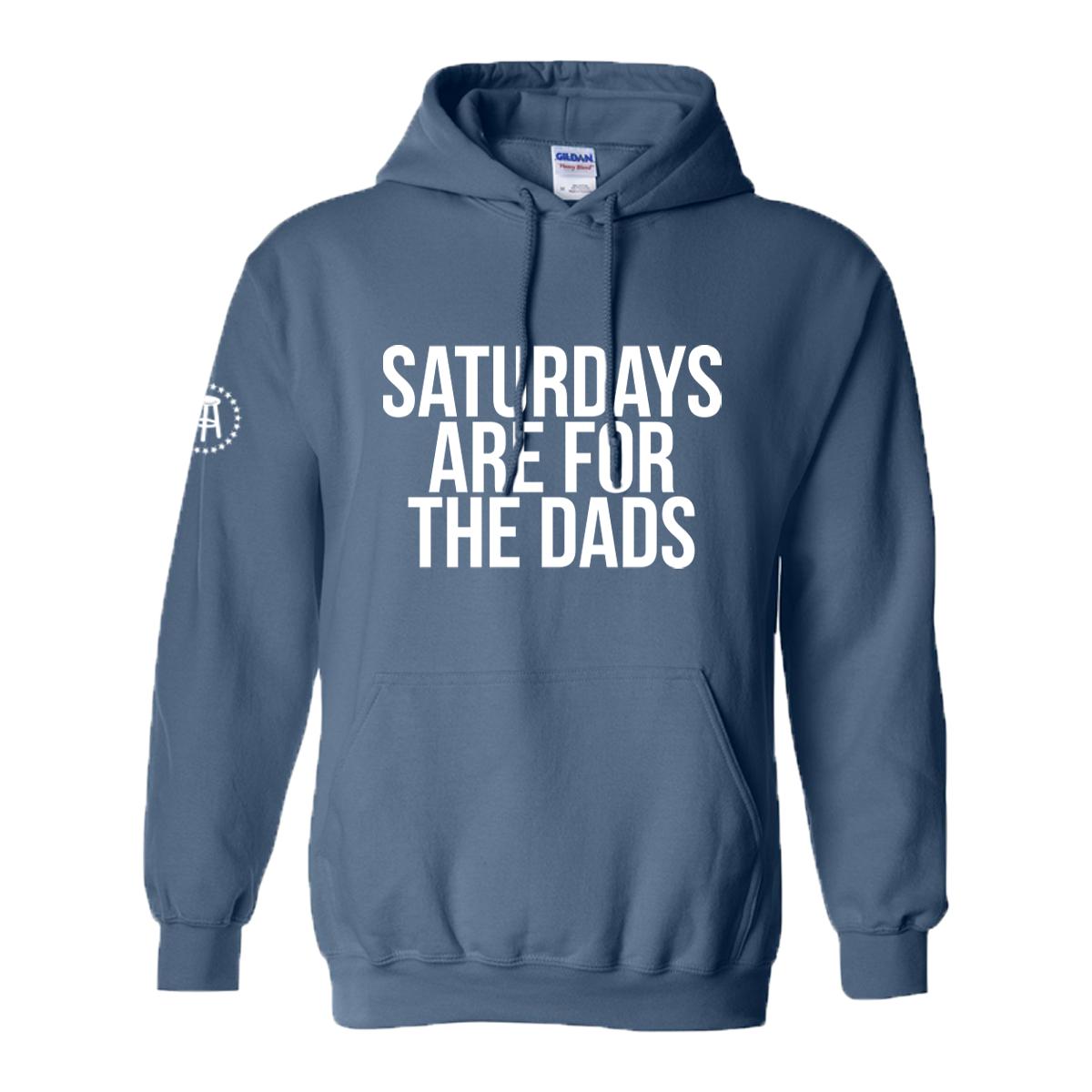 Saturdays Are For The Dads Hoodie-Hoodies & Sweatshirts-SAFTB-Blue-S-Barstool Sports