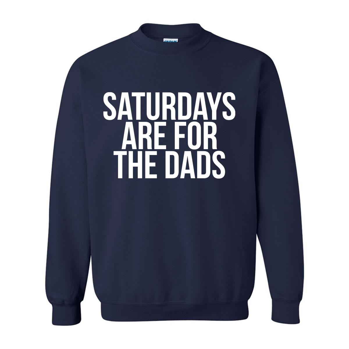 Saturdays Are For The Dads Crewneck-Crewnecks-SAFTB-Navy-S-Barstool Sports