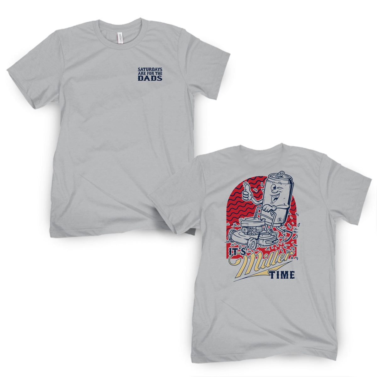 It's Miller Time x SAFTD Tee-T-Shirts-Barstool Chicago-Grey-S-Barstool Sports