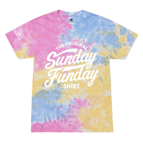 The Original Sunday Funday Tie Dye Cropped Tee | Barstool Sports Tie Dye