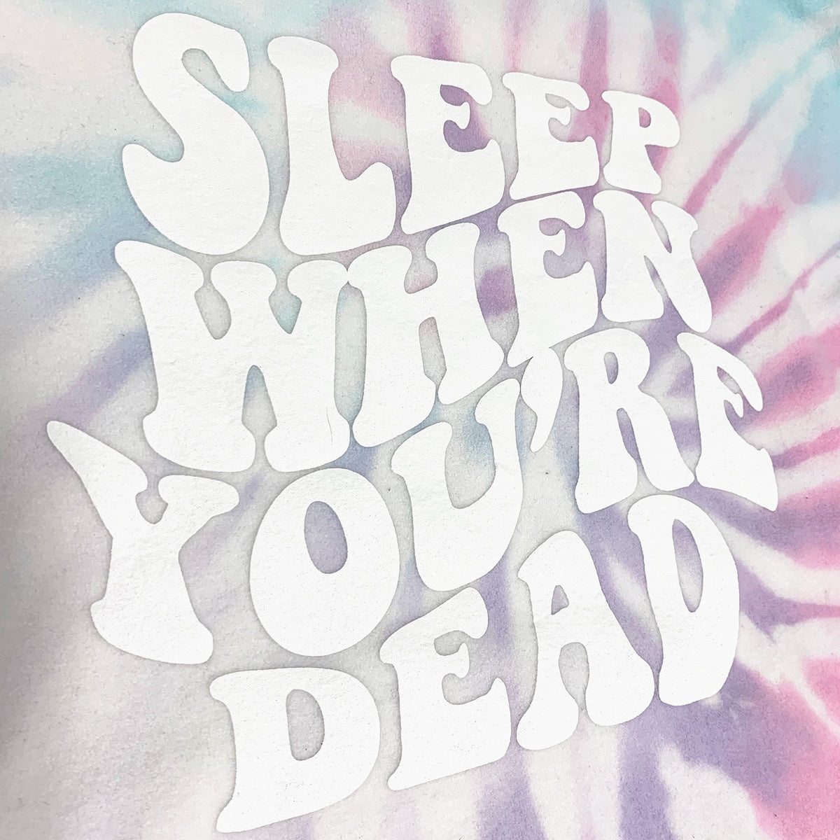 Sleep When You're Dead Cloudwash Hoodie-Hoodies & Sweatshirts-PlanBri Uncut-Barstool Sports