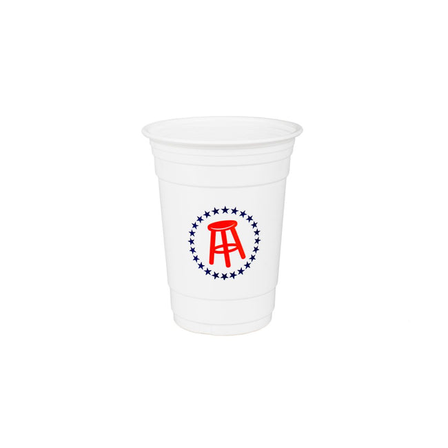 Barstool Sports Logo Party Cups - 14 Pack-Drinkware-Barstool Sports-White-One Size-Barstool Sports