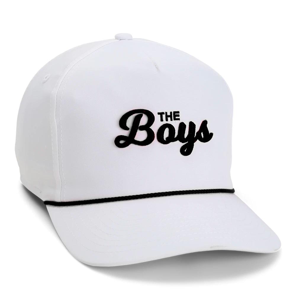 The Boys Imperial Rope Hat-Hats-Bussin With The Boys-White/Black-One Size-Barstool Sports