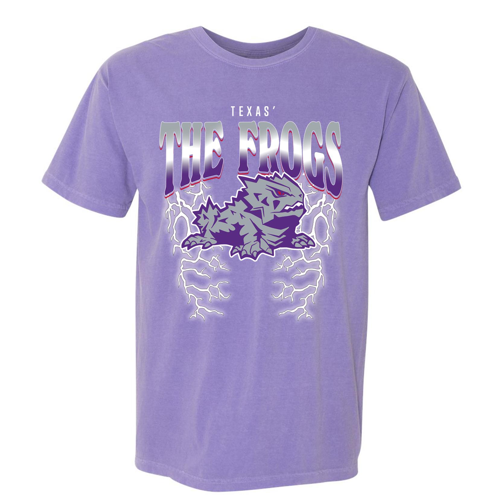The Boys Frogs Lightning Tee-T-Shirts-Bussin With The Boys-Purple-S-Barstool Sports
