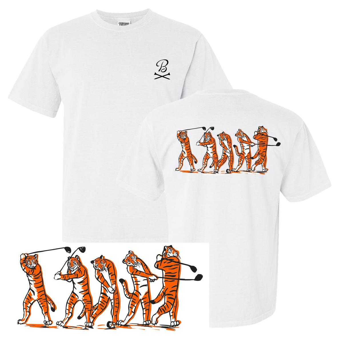 Barstool Golf Tiger Swing II Tee-T-Shirts-Fore Play-White-S-Barstool Sports