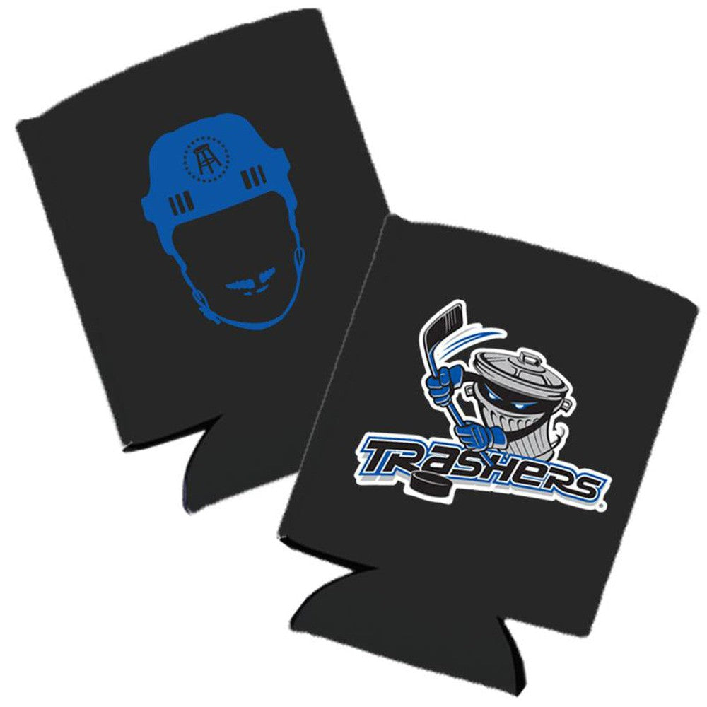 Danbury Trashers x Spittin Chiclets Can Cooler-Can Coolers-Spittin Chiclets-One Size-Black-Barstool Sports