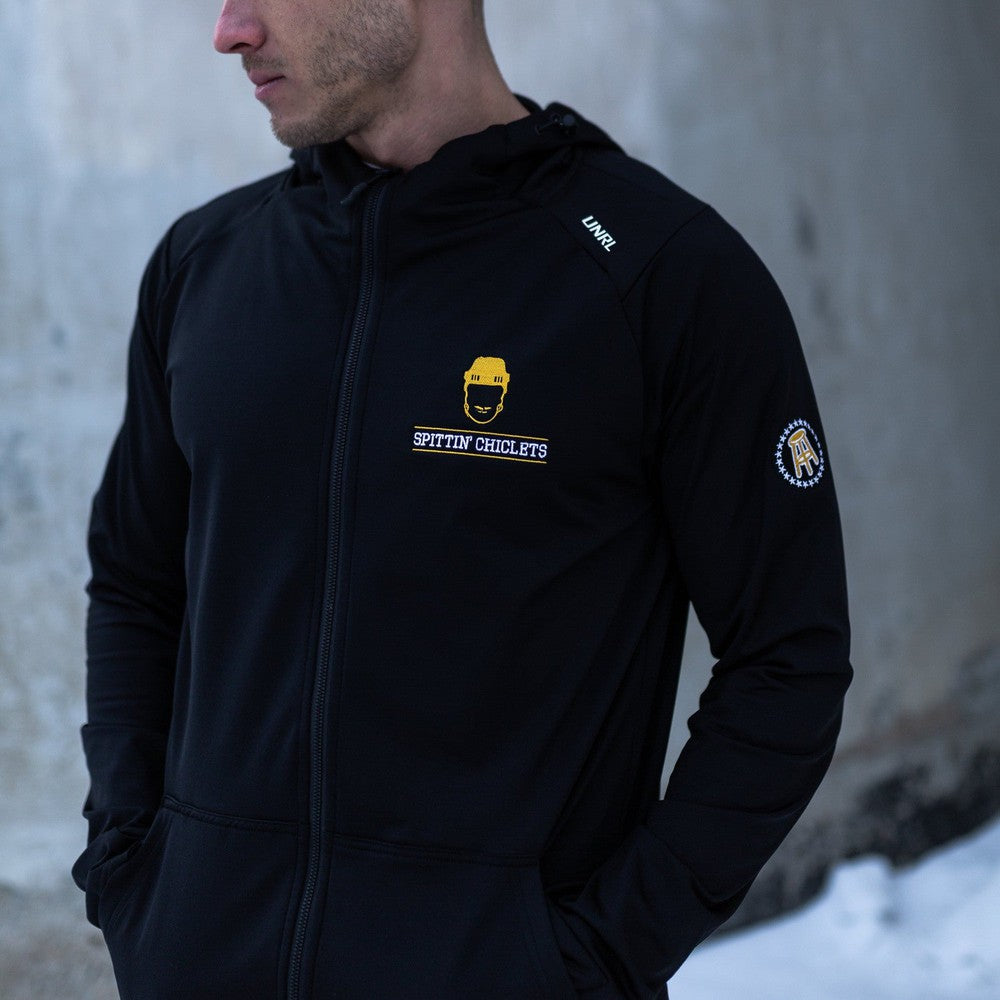 UNRL x Spittin Chiclets Cross-Up Hoodie-Hoodies & Sweatshirts-Spittin Chiclets-Barstool Sports