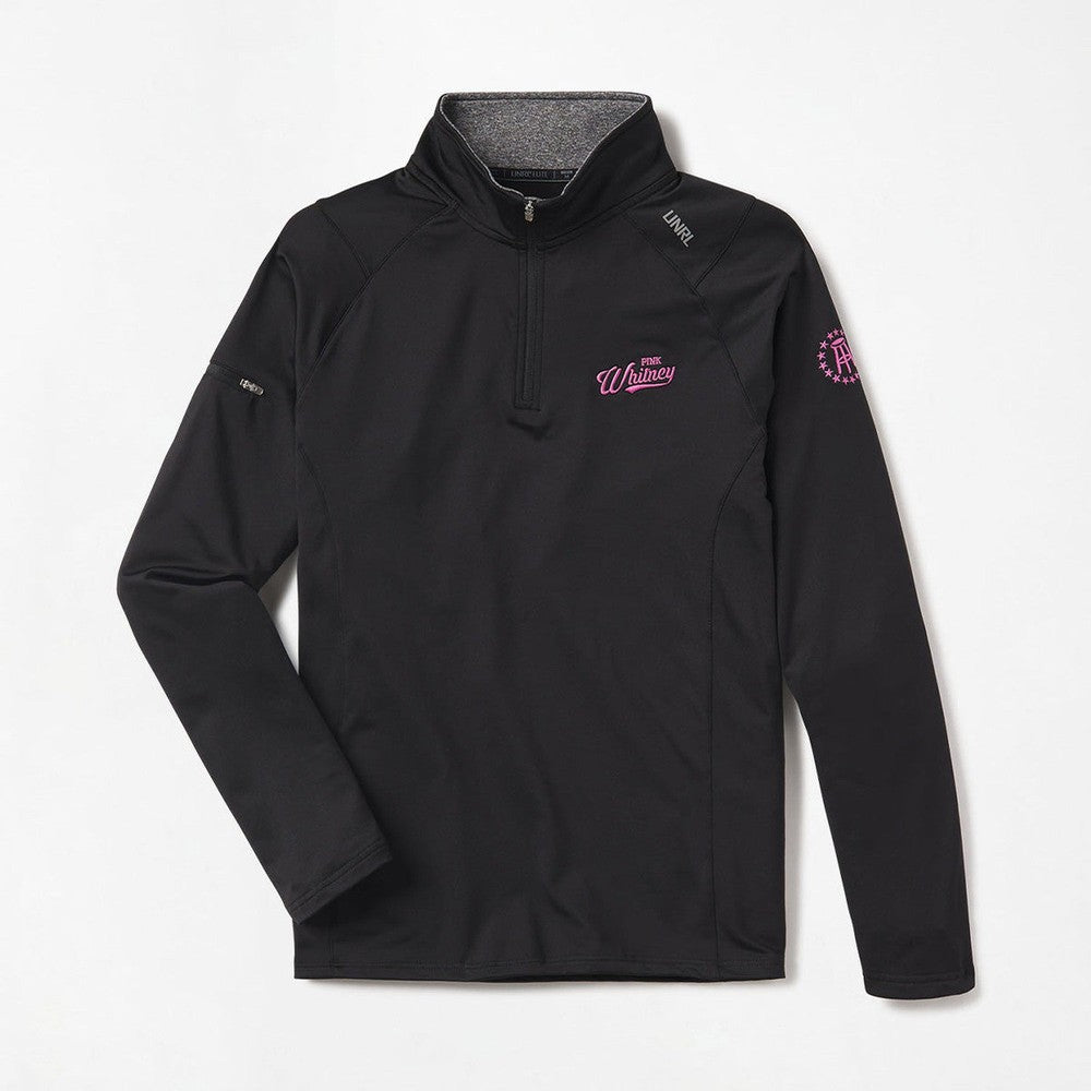 UNRL x Pink Whitney Script Elite Quarter Zip II-Pullovers-Pink Whitney-Barstool Sports