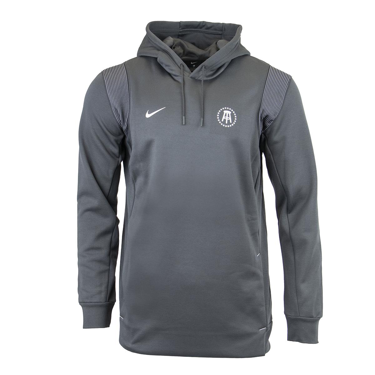 Barstool Sports Nike Therma Football Pullover Hoodie-Hoodies-Barstool Sports-Charcoal-S-Barstool Sports