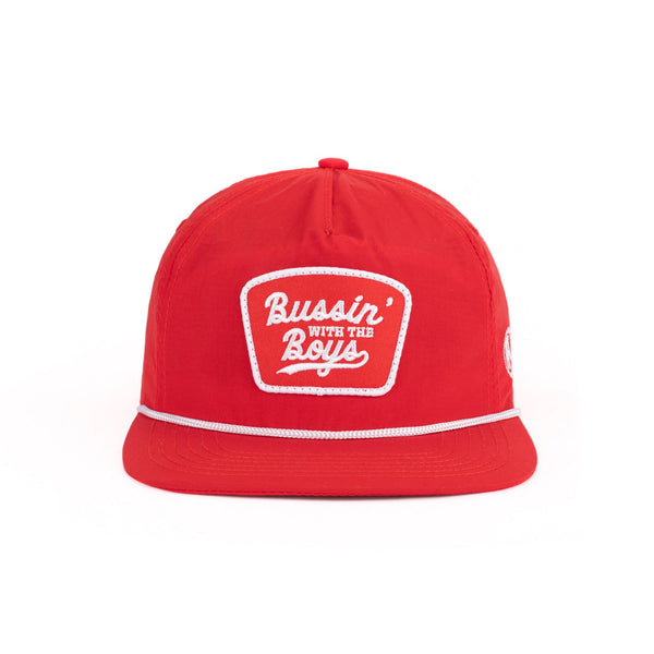 The Boys Striped Retro Hat | Bussin' with The Boys Red