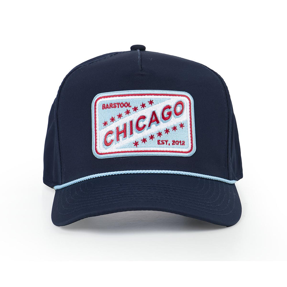 Barstool Chicago Patch Imperial Rope Hat-Hats-Barstool Chicago-Navy-Barstool Sports