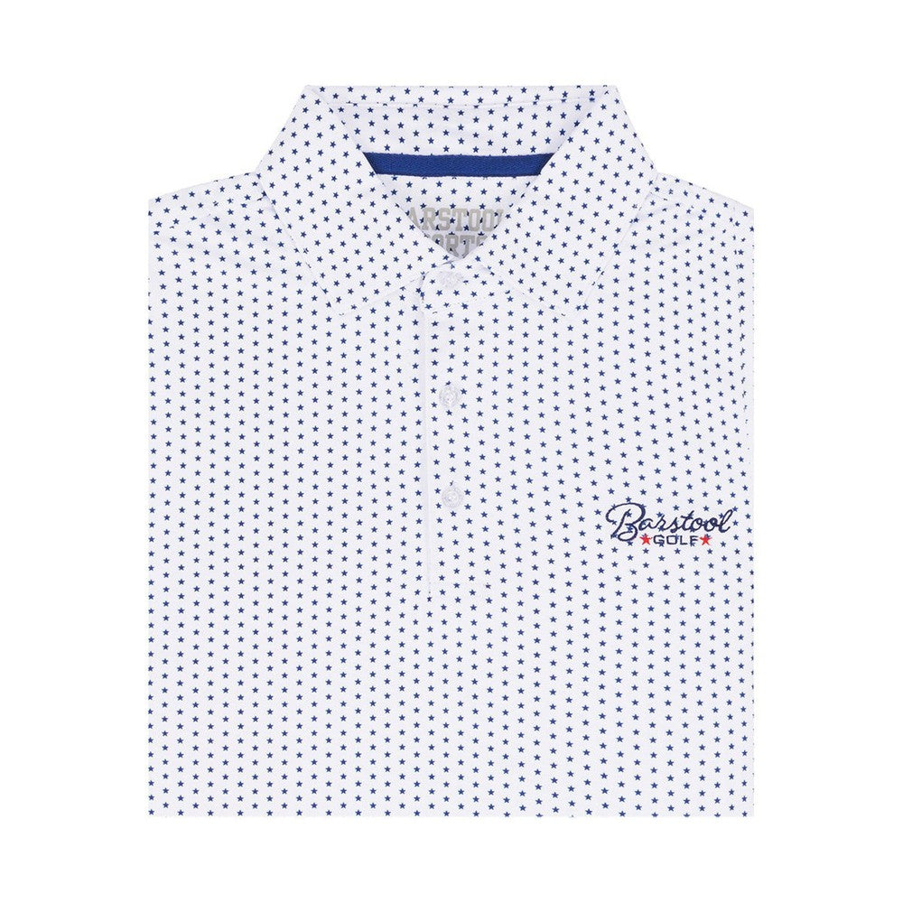 Barstool Golf Star Print Polo-Polos-Fore Play-Barstool Sports
