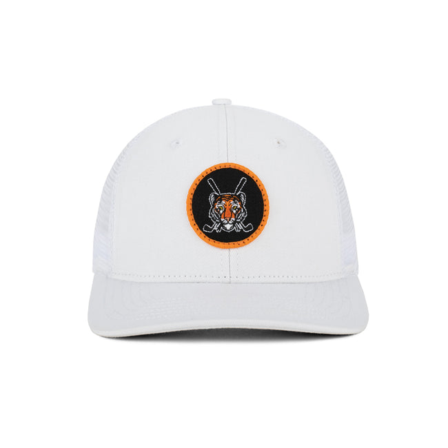 Barstool Golf Tiger Patch Trucker Hat-Hats-Fore Play-White-Barstool Sports