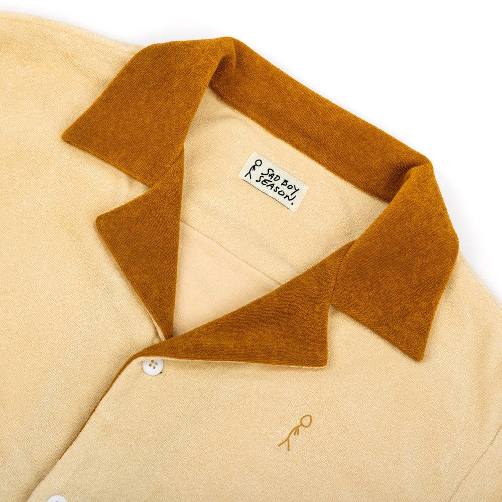 Sad Boy Season Terry Button Up Shirt-T-Shirts-KFC Radio-Barstool Sports