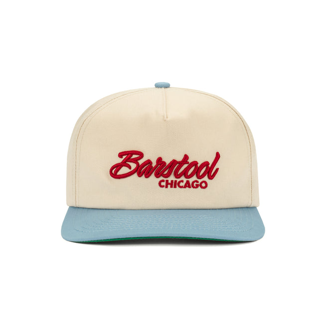 Barstool Chicago Retro Snapback Hat-Hats-Barstool Chicago-Blue-One Size-Barstool Sports
