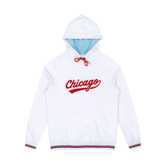 Barstool Chicago Varsity Premium Hoodie-Hoodies & Sweatshirts-Barstool Chicago-White-S-Barstool Sports
