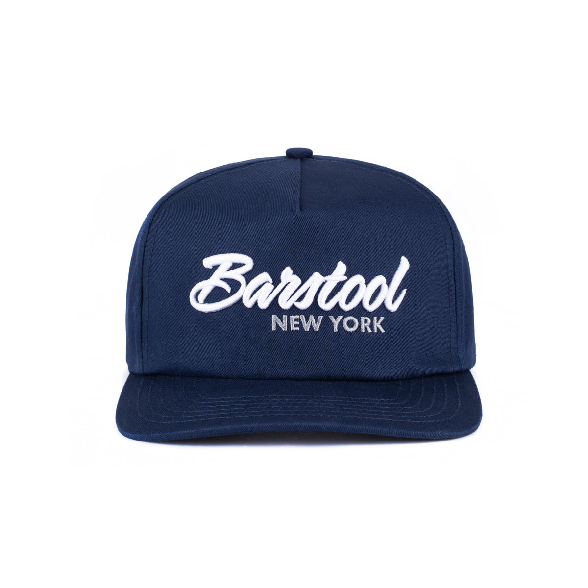 Barstool NY Retro Snapback Hat-Hats-Barstool Sports-Navy-One Size-Barstool Sports