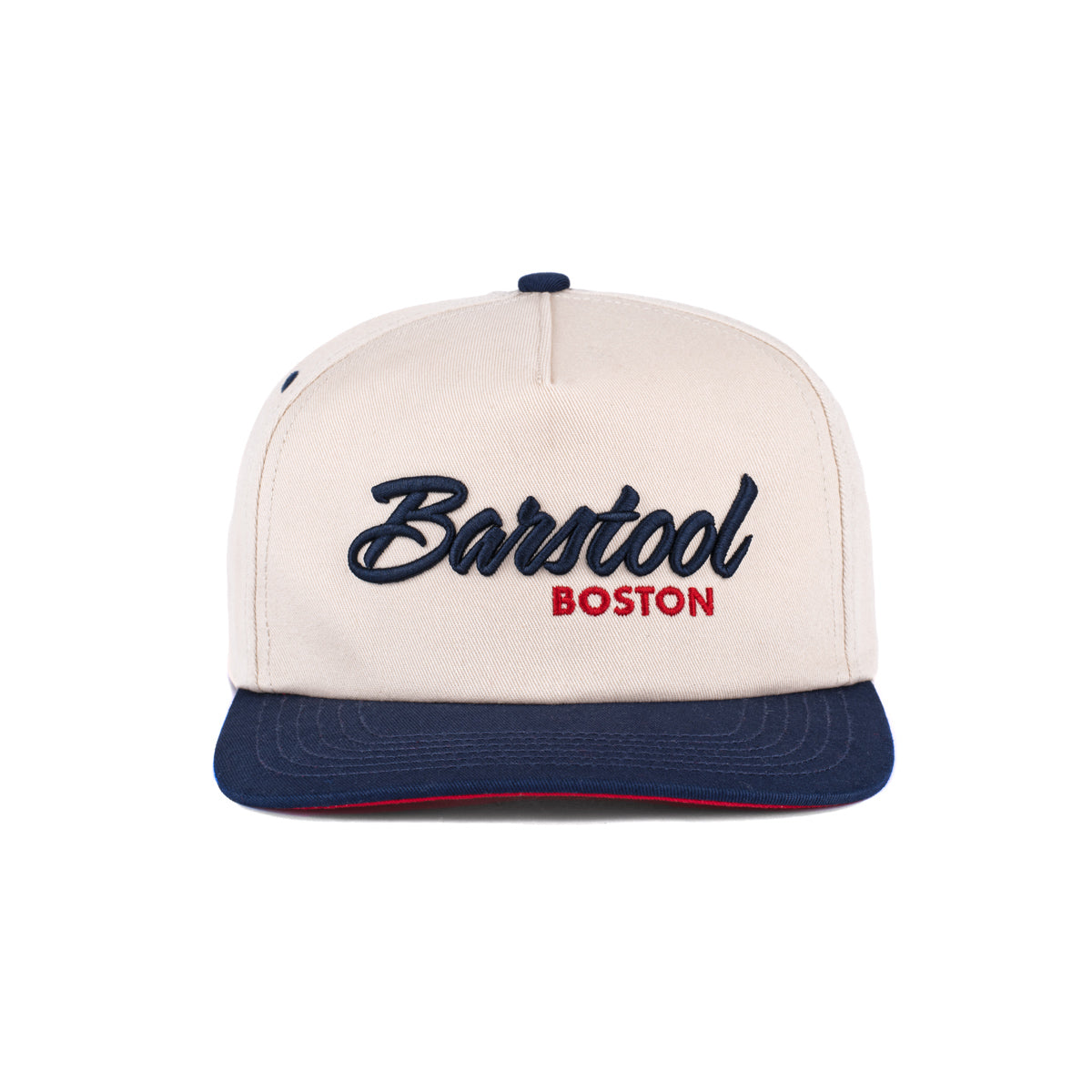 Barstool Boston Retro Snapback Hat-Hats-Barstool Sports-Cream-One Size-Barstool Sports
