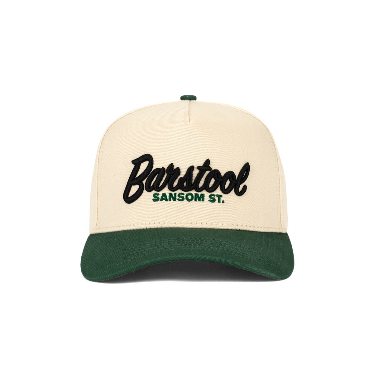 Barstool Sansom 5-Panel Baseball Hat-Hats-Barstool Sports-Green-One Size-Barstool Sports