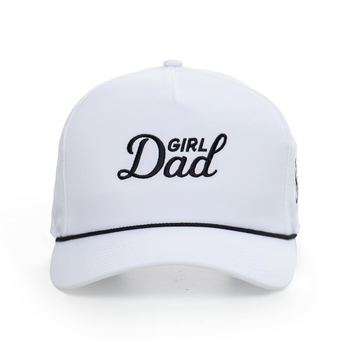 Girl Dad Imperial Rope Hat-Hats-Bussin With The Boys-White/Black-One Size-Barstool Sports