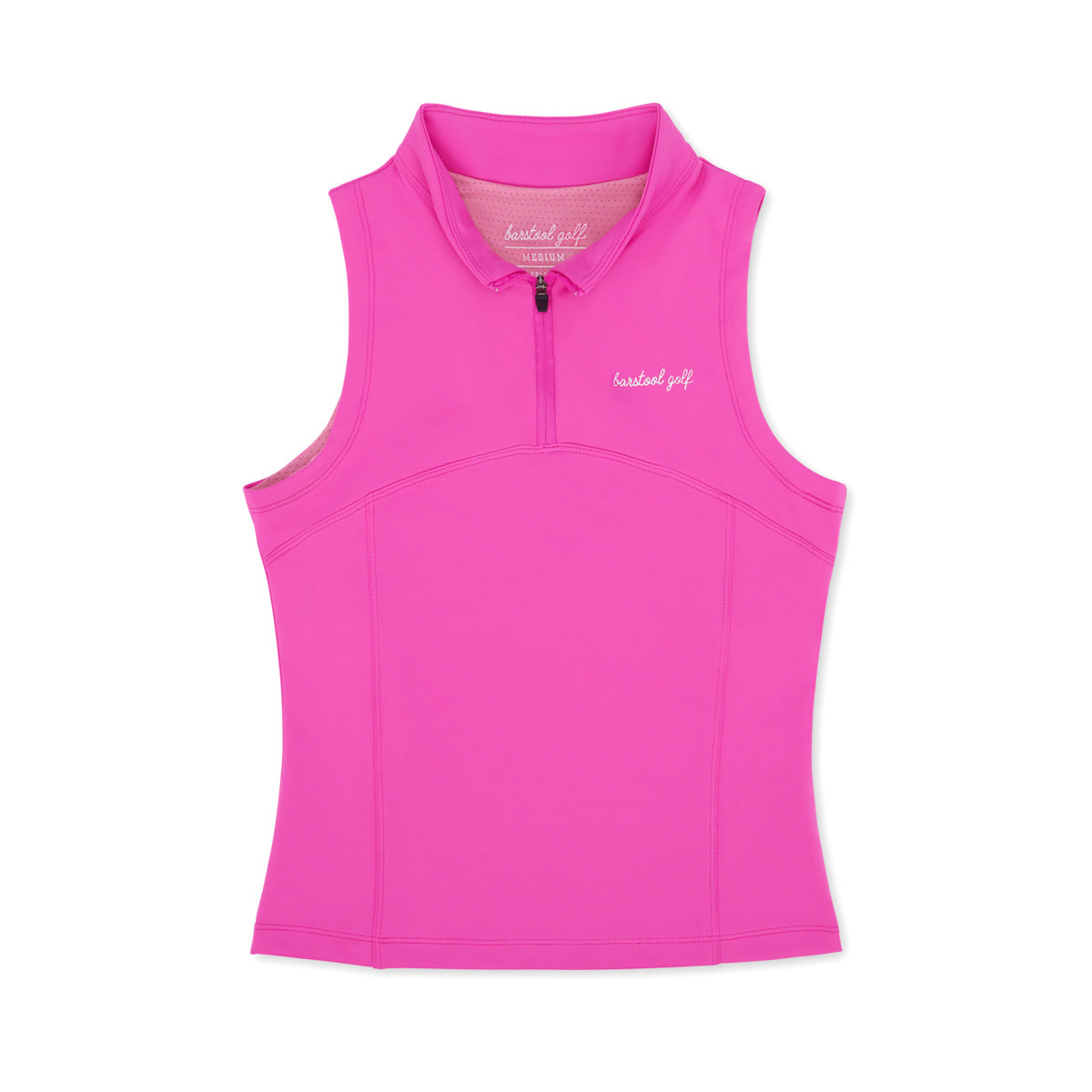 Barstool Golf Women's Sleeveless Solid Top II-T-Shirts-Fore Play-Pink-XS-Barstool Sports