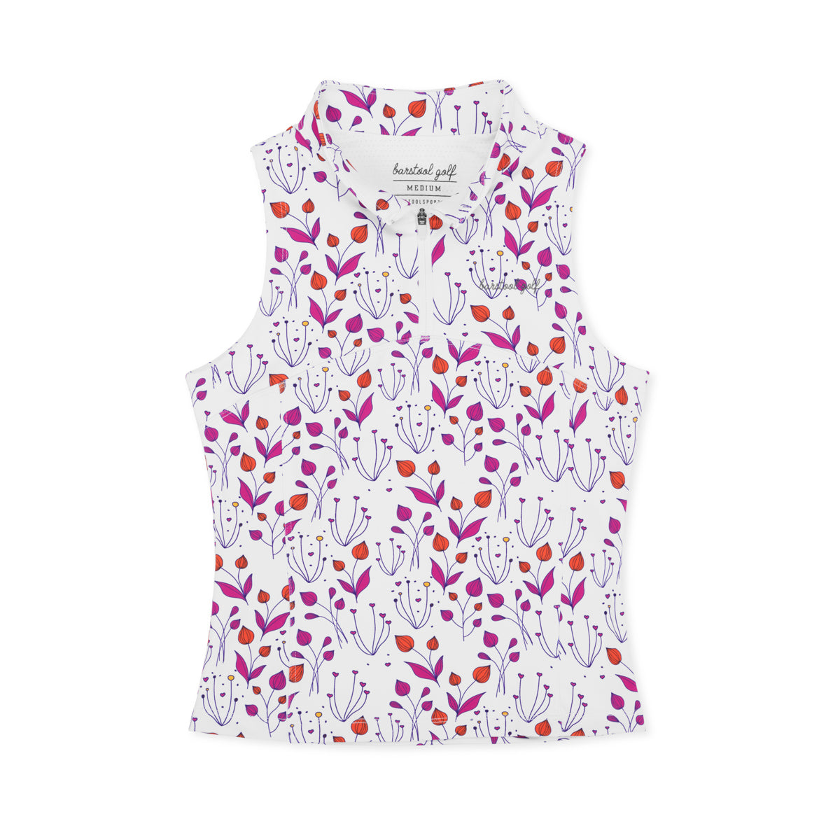 Barstool Golf Women's Floral Sleeveless Top II-T-Shirts-Fore Play-Barstool Sports