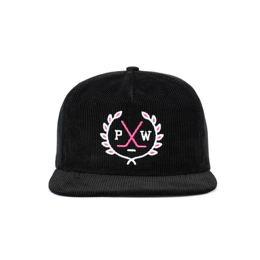 Pink Whitney Crest Corduroy Hat-Hats-Pink Whitney-Black-One Size-Barstool Sports