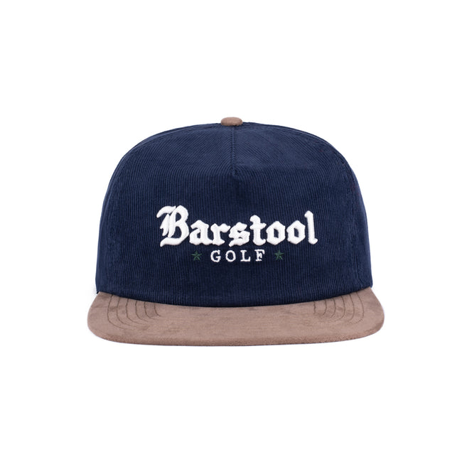 Barstool Golf Olde Corduroy Hat-Hats-Fore Play-Navy-One Size-Barstool Sports