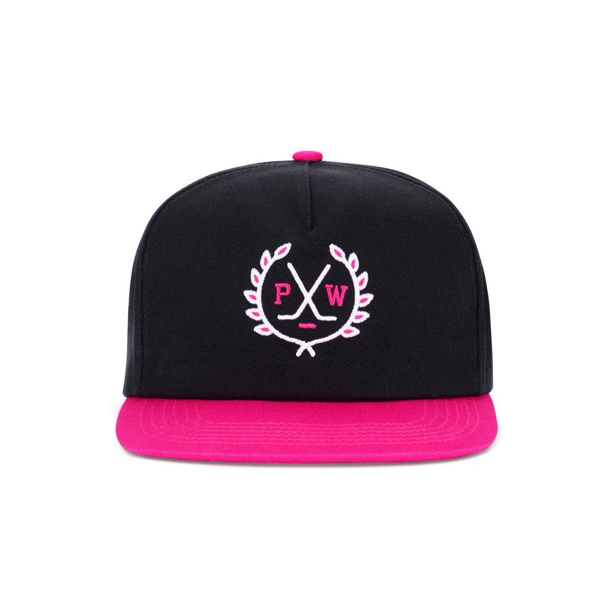 Pink Whitney Crest Retro Snapback Hat-Hats-Pink Whitney-Black-One Size-Barstool Sports