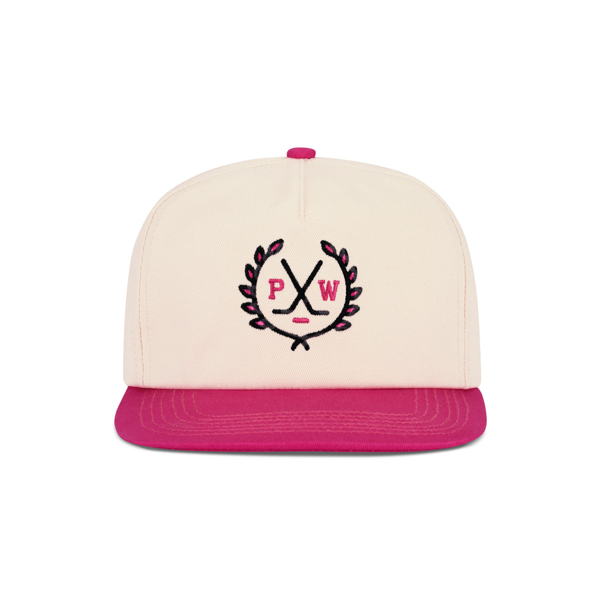 Pink Whitney Crest Retro Snapback Hat-Hats-Pink Whitney-Barstool Sports