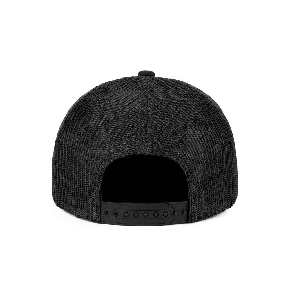 Positive Vibes Only Patch Trucker Hat-Hats-Barstool Sports-Black-One Size-Barstool Sports